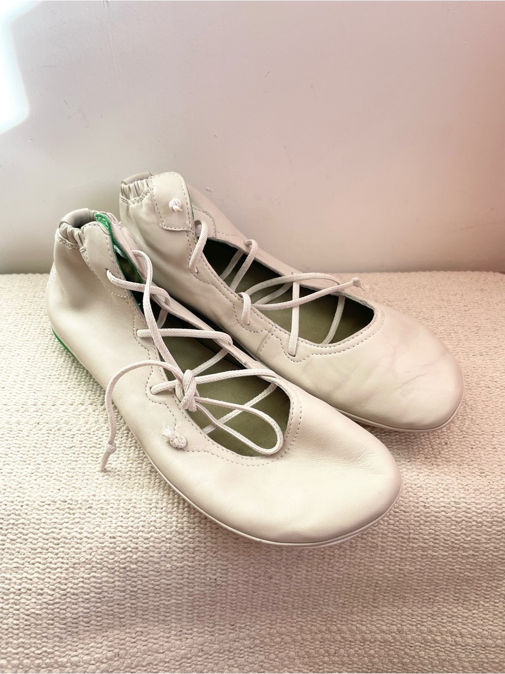 Camper Nina Lace Up Flats Size 40